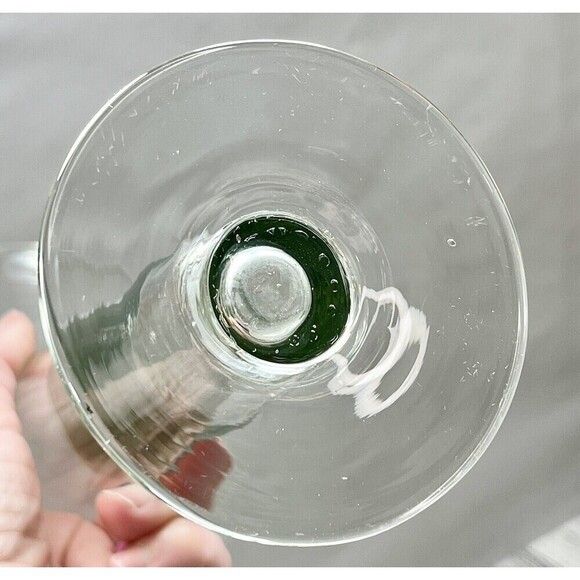 Vintage Mid Century Vase Venetian Tall Fluted Hand Blown Glass Clear - Picture 6 of 11